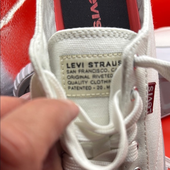 Levi's White Classic Athletic Sneakers - Picture 8 of 9